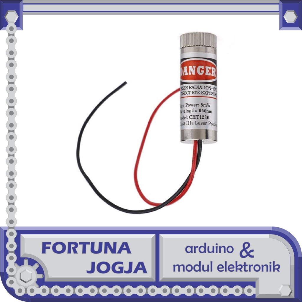 Laser Module Red 5mW 650nm DC 3-5V Cross Line Point
