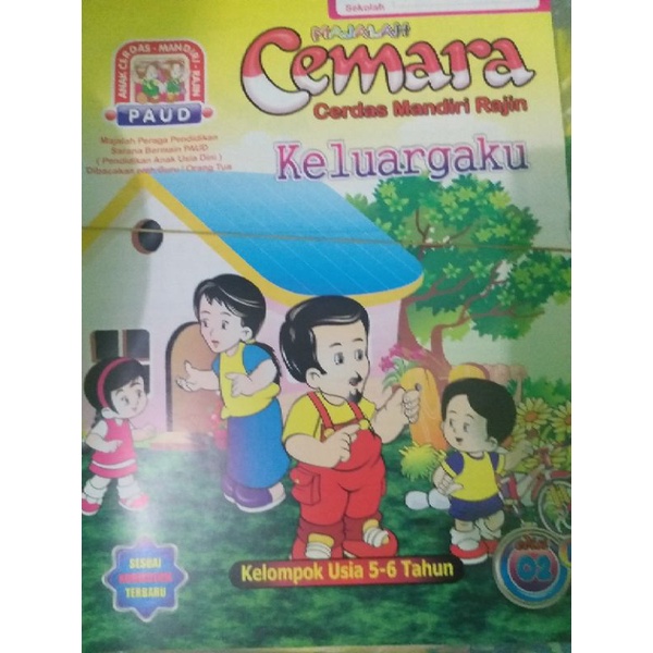 majalah anak tema 2  keluargaku kelas B paud tk ra