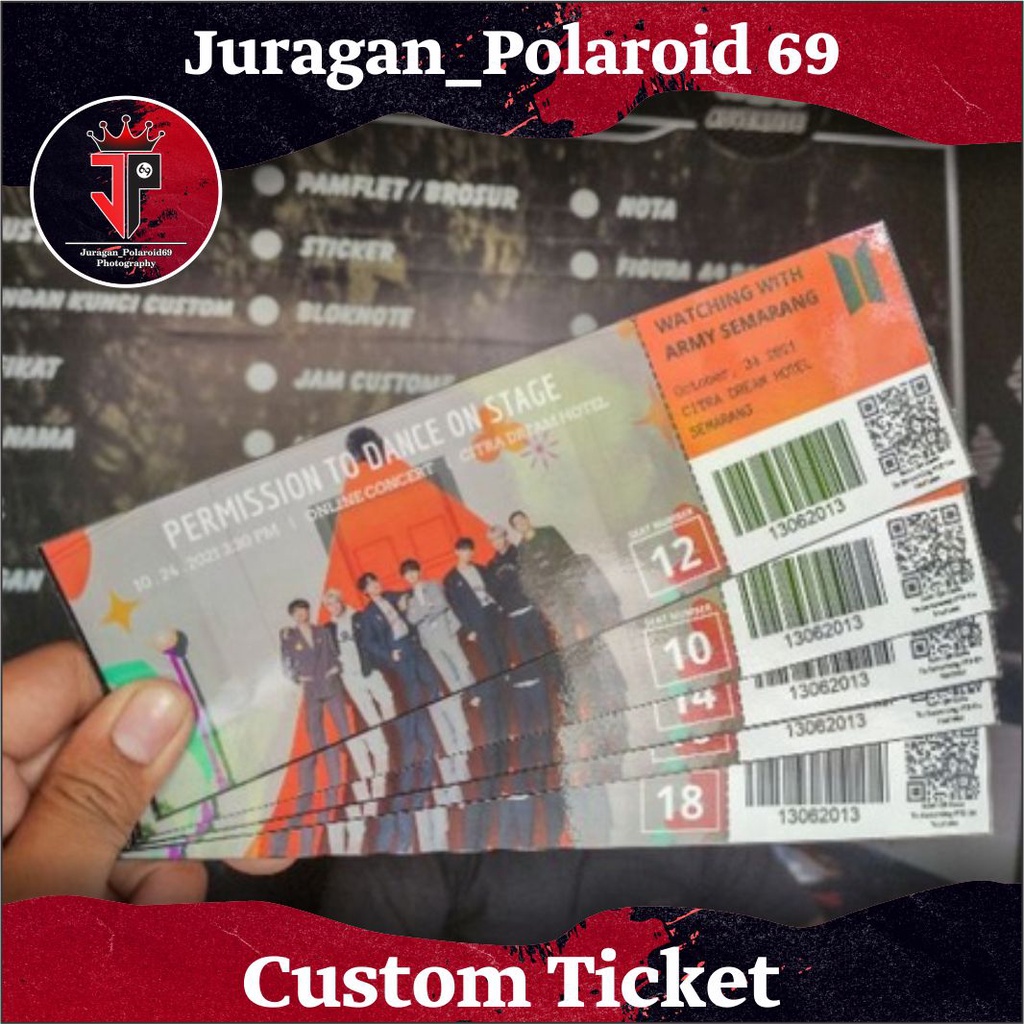 TICKET KONSER BTS (CUSTOM)