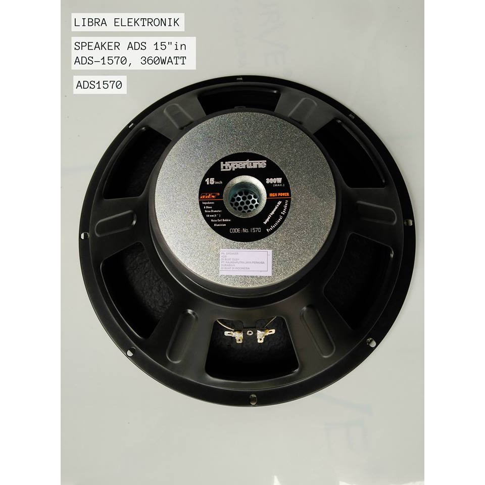 speaker ads 15 inch woofer