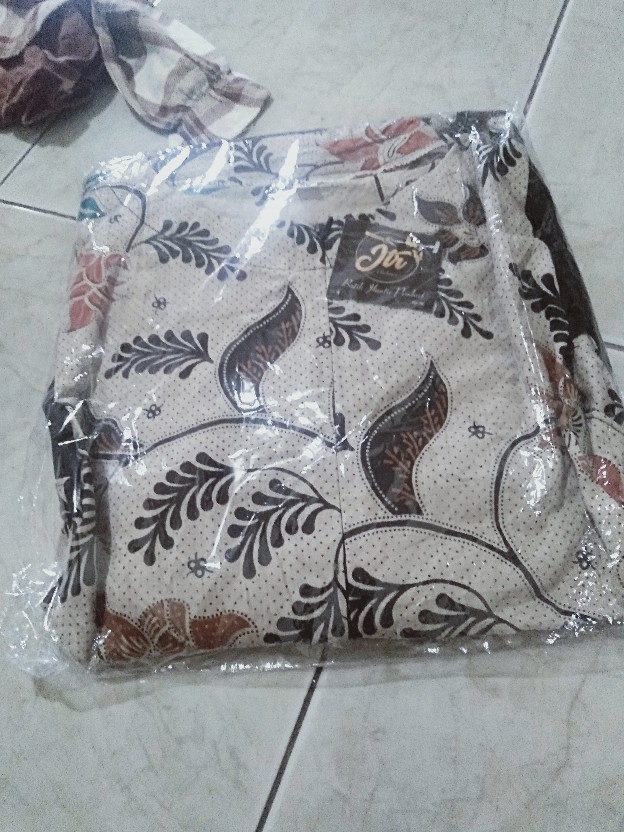 Tey-17 Batik Wanita Asj Sa Hrb026 Kenongo Kemeja Tosca Pendek
