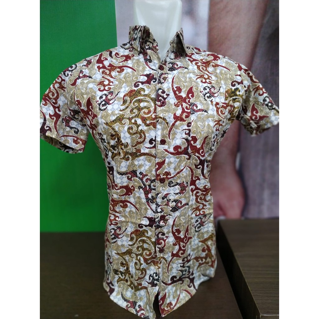 Platini |Kemeja Batik Printing Pendek