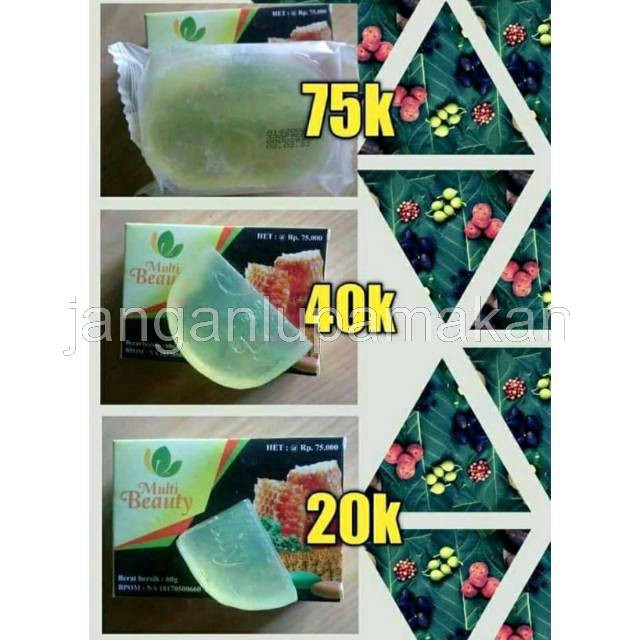 Sabun wajah Multi Beauty / sabun jerawat / Sabun alergi  / sabun gatal gatal kosmetik wanita
