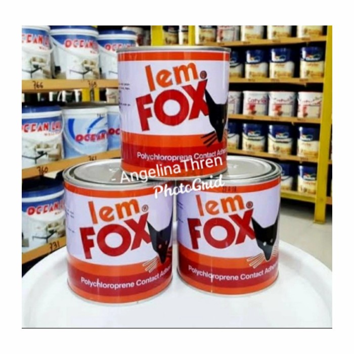

Lem Fox Kuning Kaleng 600gr - Lem Serbaguna 600ML