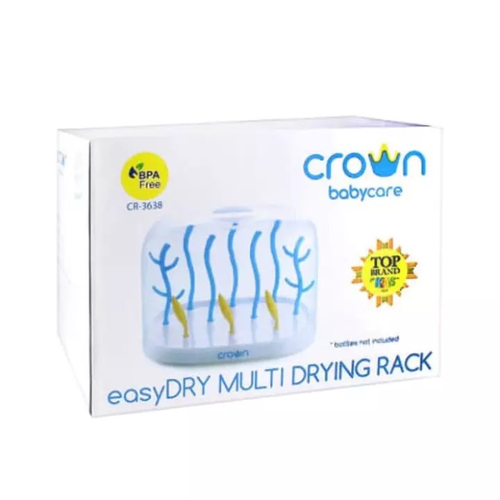 Rak Botol Susu Bayi CR 3638 CROWN BABY CARE EASY DRY rak pengering tirisan drying rack milk bottle