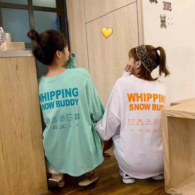 Kaos Wanita Lengan Panjang Longgar