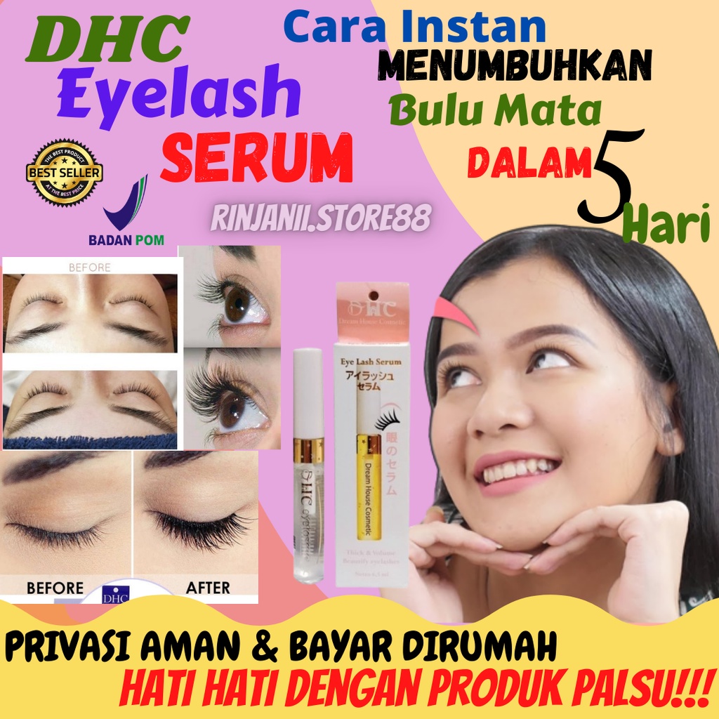 SERUM BULU MATA DHC PELENTIK BULU MATA PENUMBUH BULU MATA EYELASH SERUM PELEBAT BULU MATA DAN ALIS PENUMBUH ALIS BPOM PERMANEN