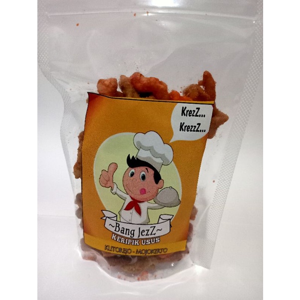 

Keripik Usus Rasa Balado/Jagung Bakar/Pedas Manis ukuran 100gram