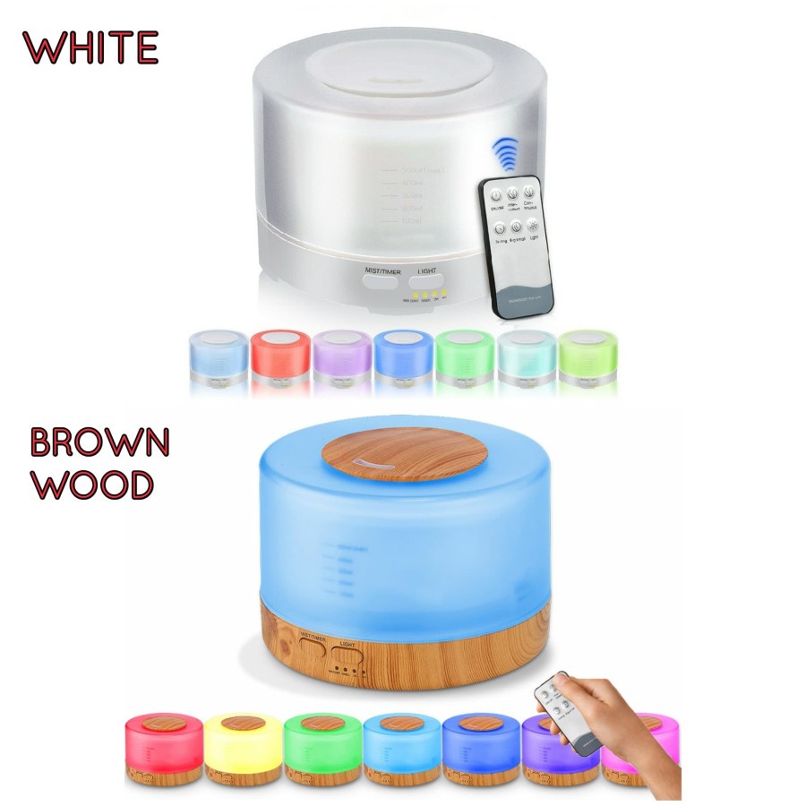 Air Humidifier Diffuser 500ml 7 Warna + Remote Control Aroma Terapi