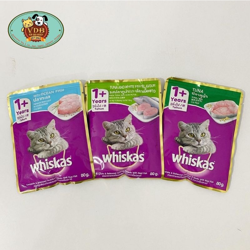 Whiskas 1+ pouch 80 gr