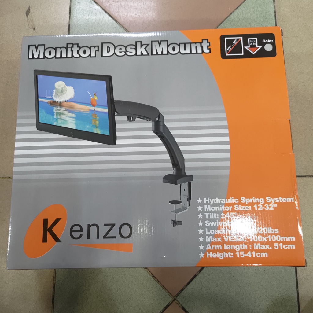 Monitor Desk Mount Bracket Braket TV Monitor LCD LED Kenzo KZ-75