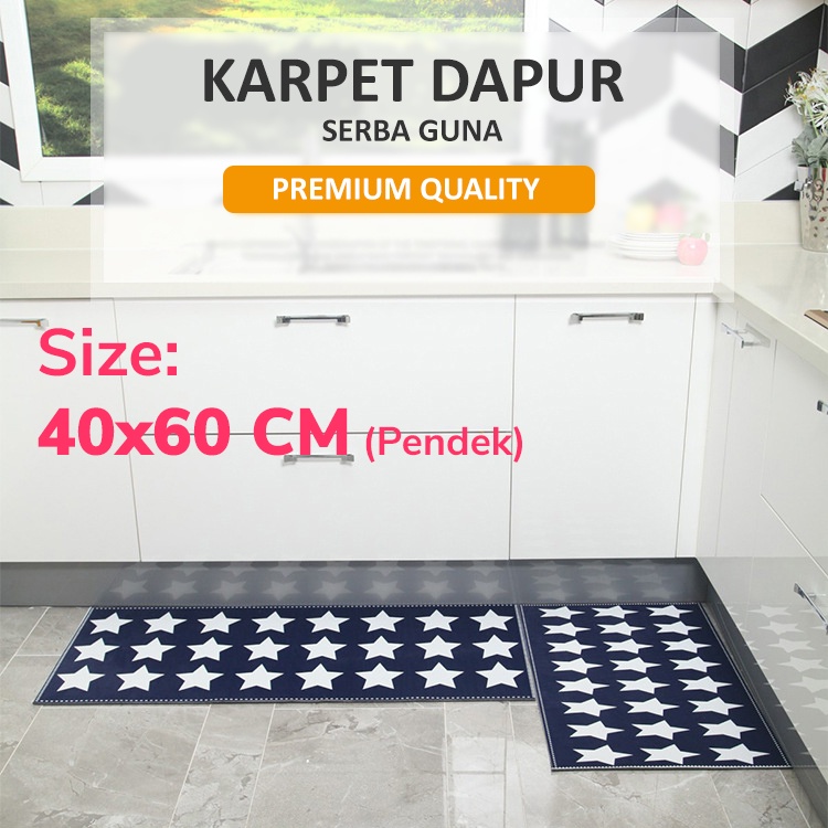 [Pendek] Karpet Keset Alas Kaki Dapur Multi Fungsi