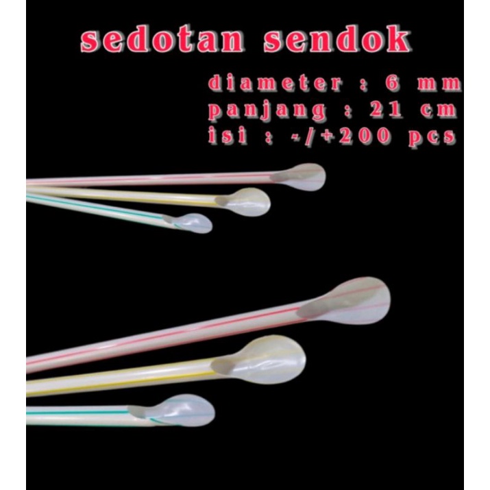 sedotan sendok plastik/sedotan sendok warna