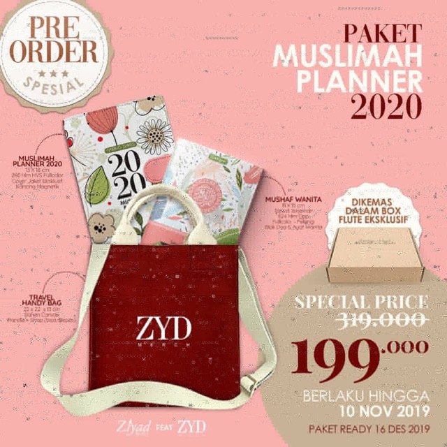 

[ORIGINAL 100%] Muslimah Planner 2020 (Ready)
