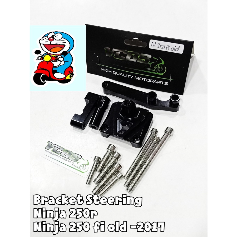 Bracket stabilizer stang ohlins ninja 250r ninja 250fi breket steering