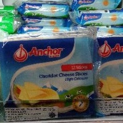 

Anchor cheddar cheese slices 12pcs