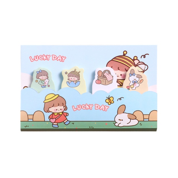 

J2 - Sticky notes Lucky day Memo tempel korea lucu