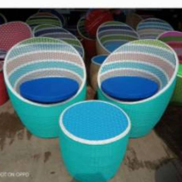 Sofa Teras Kerang Rotan Sintetis (Kursi Ruang Teras)