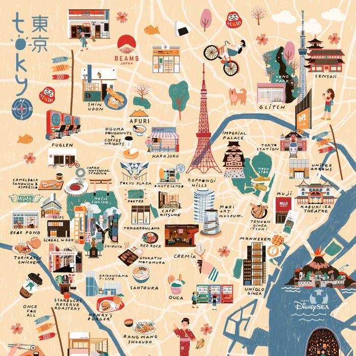 

Mars_Venus - @Pasarkartupos Tokyo Map A4 Poster