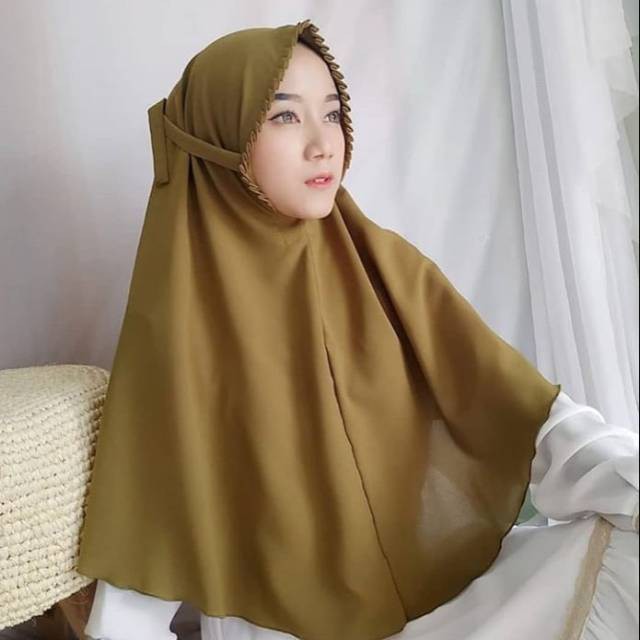 Jilbab instan Sarah Lipit Hijab Instan Bergo Sarah Lipiit Kerudung Instan Premium Diamond