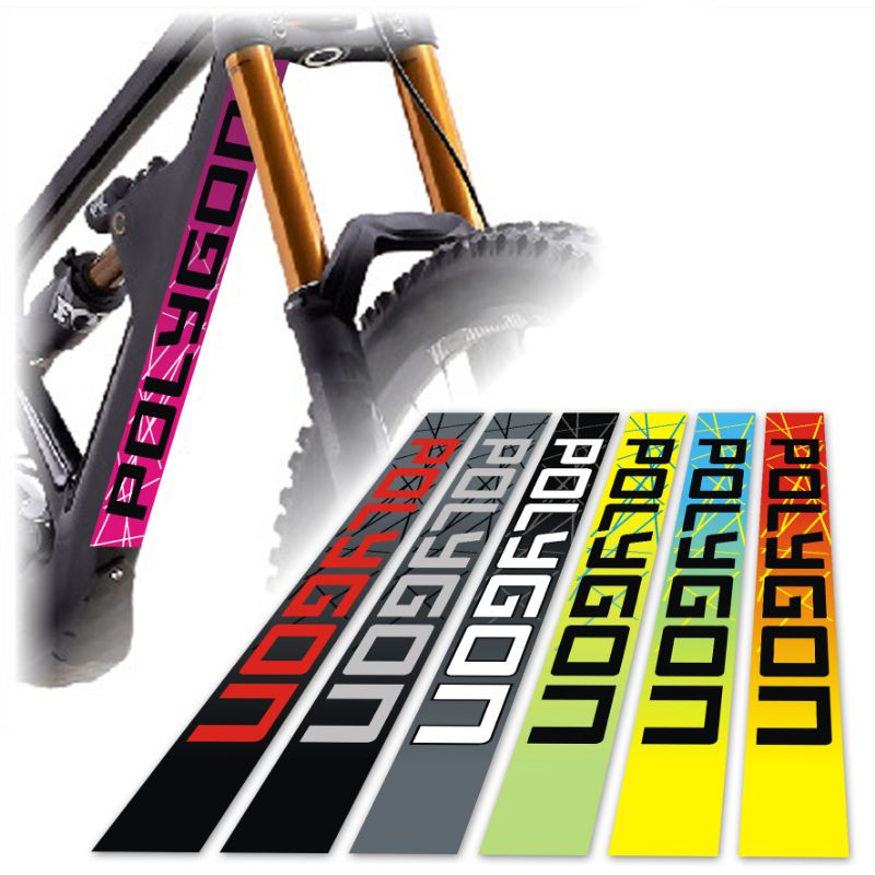 TERBARU  Stiker downtube sepeda mtb motif polygon - Sticker downtube sepeda mtb - Stiker frame seped