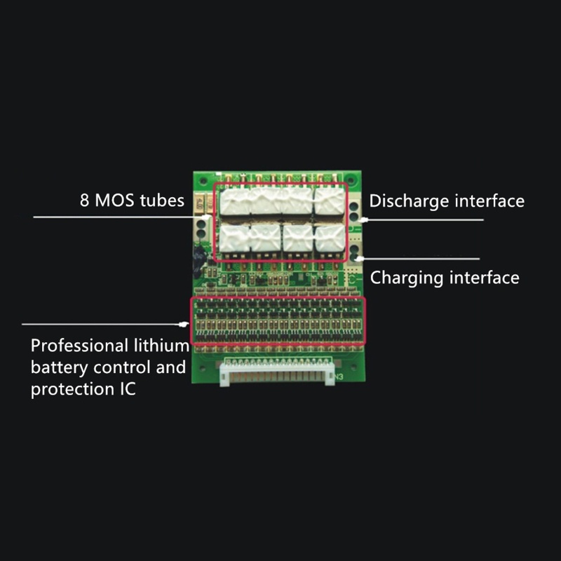 Btsg Li-ion Cell Untuk Perlindungan BMS- Papan PCB Dengan Fungsi Balance 16S 60V