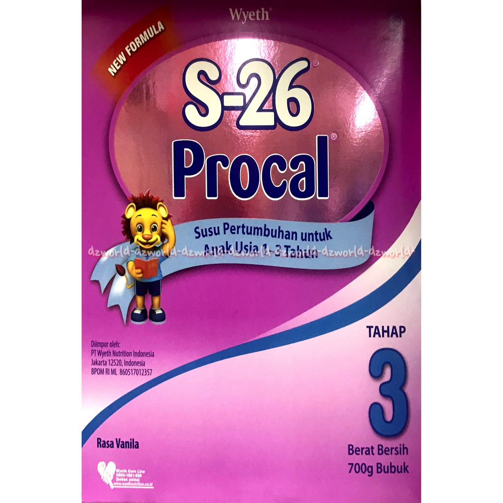 S-26 Procal Tahap 3 Rasa vanila Wyeth Susu S26 Vanilla 700gr