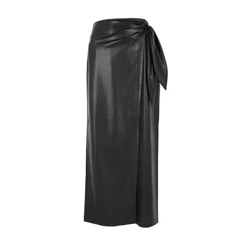 Skirt pareo leather / rok lilit kulit wanita by riseleather.id