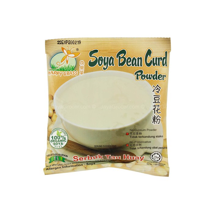 

[HALAL] Happy Grass Soya Bean Curd Powder 80gr / Bubuk Tau Huay / Kembang Tahu Soybean