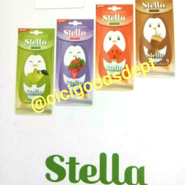 Stella Fun &amp; Fresh Pengharum Ruangan Parfum Mobil Caramel Machiato Kopi / Fruity / Happy Day Penguin