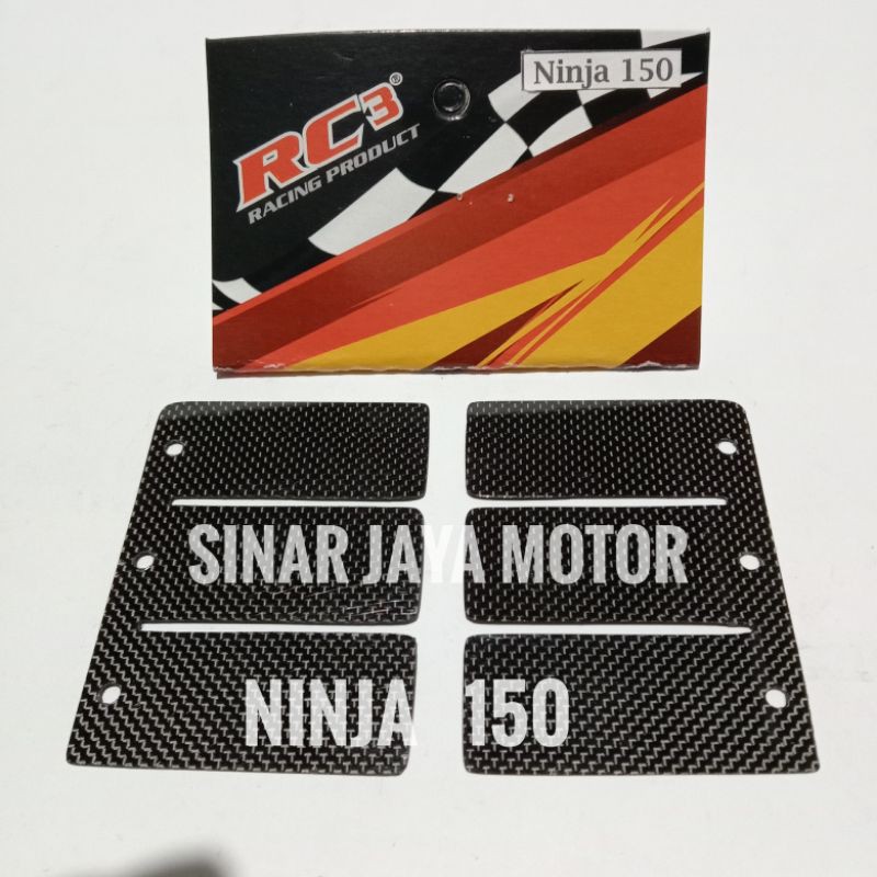 lidah membran karbon ninja r ninja rr ninja ss 1set  isi. 2lembar