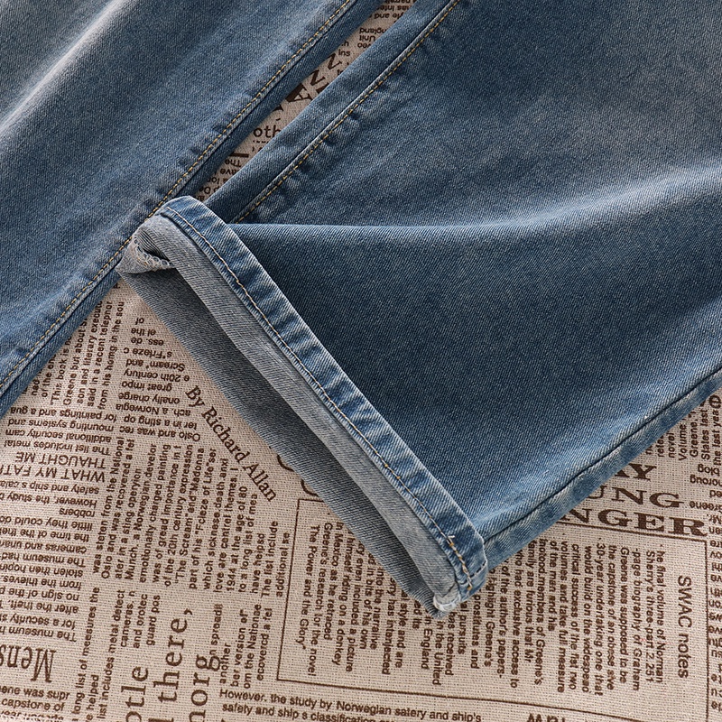 【COD】Biru retro highwaist kulot jeans Korean celana jeans wanita loose Import