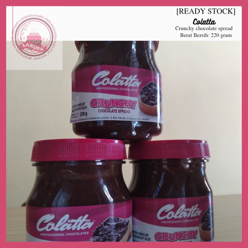 

[READY STOCK] COLATTA CRUNCHY CHOCOLATE SPREAD (SELAI COKLAT) 220gram