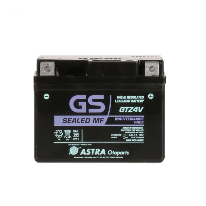 Aki motor GS ASTRA GTZ4V tipe aki ori baru beat mio soul j m3 fino
