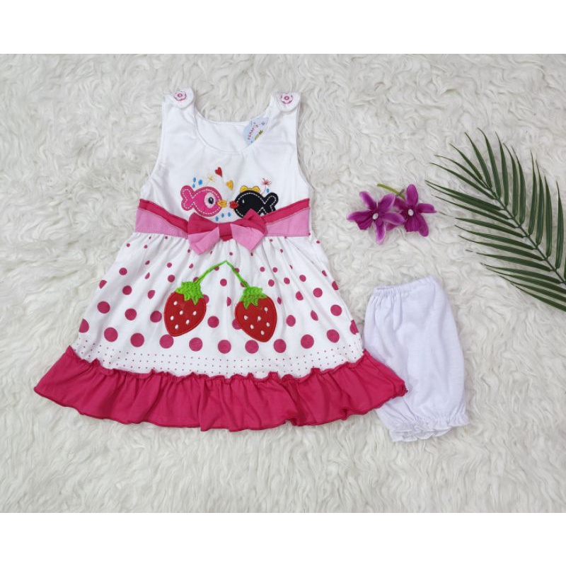 baju bayi perempuan set dres baby girl