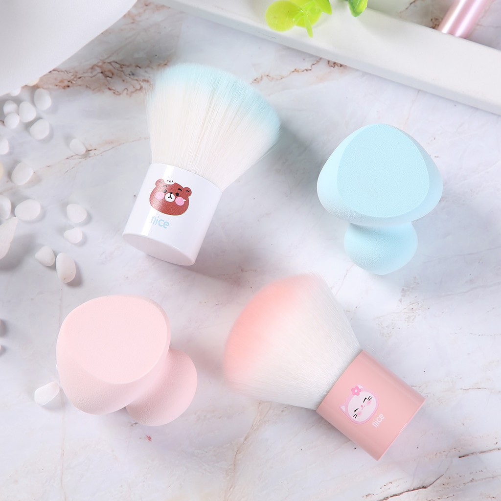 ILAHUI Powder Puff and Make up Brush/Make up spoge/Make up puff/Brush