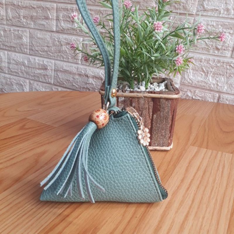 Dompet Wanita Papirut Koin Gundu Terlaris WIDIANA Terbaru COD-Hijau mint