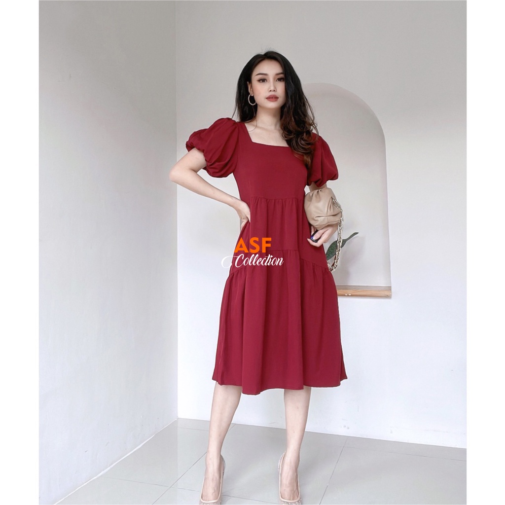 Felixa Dres Jumbo | Dress Jumbo Wanita | Dress Big Size| Dress Korea Korea Style | Plus Size Clothin