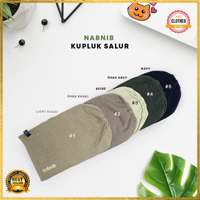 Ciput rajut fashion muslim wanita premium nabnib / kupluk - Dark Grey
