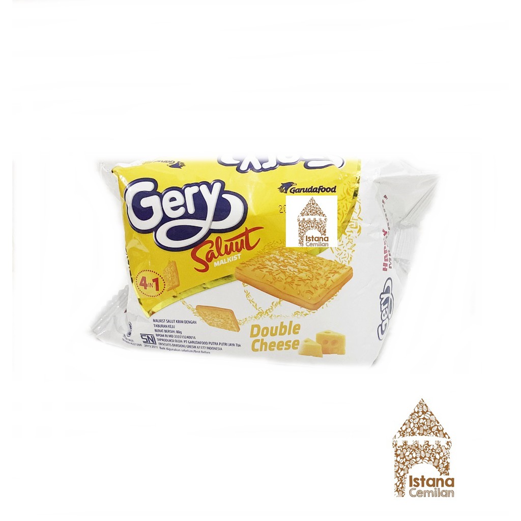 Gery Saluut Malkist Chocolate / Coconut / Sweet Cheese / Double Cheese 105 Gram