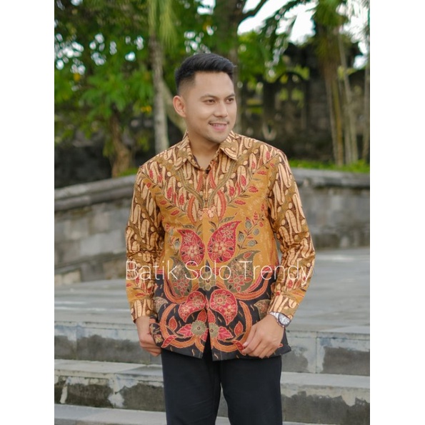 TRENDY 77 KEMEJA BATIK/BAJU BATIK PRIA PANJANG MURAH KAIN HALUS