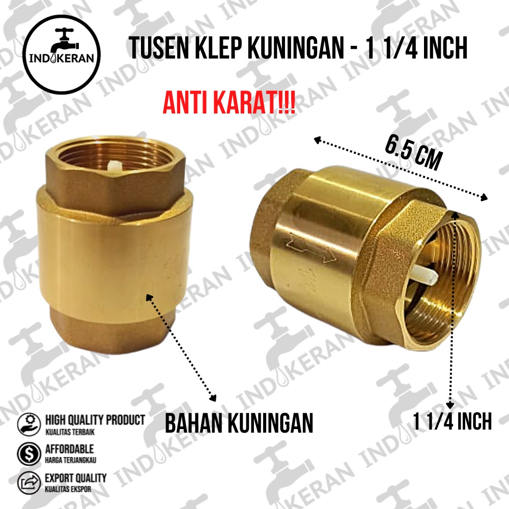 INDOKERAN - Tusen Klep Kuningan - 1 1/4 Inch