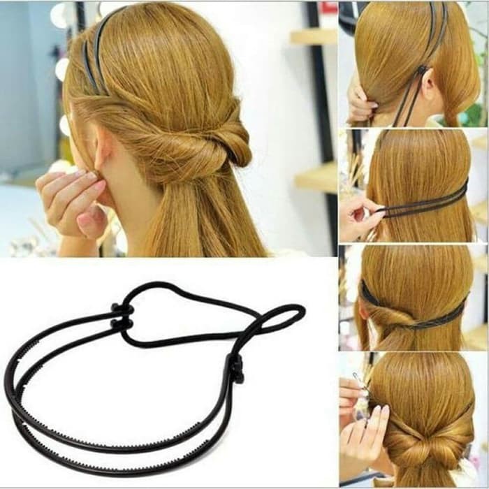 CLEARANCE SALE - Dual Grip Headband Hair Tools Alat Styler Rambut Ala Kpop Korea Japan