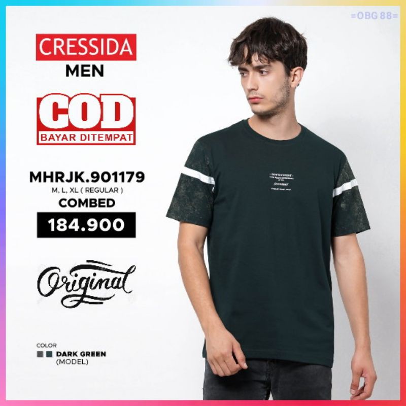 Kaos lengan pendek pria Cressida original Kaos ori Cresida Kaos cressida pria MHRJK.901179 MEN