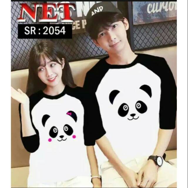BAJU COUPLE/ BAJU PASANGAN PANDA