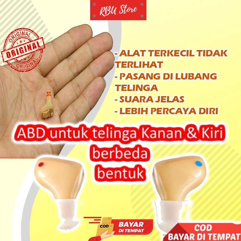 Original ALAT BANTU DENGAR TELINGA ALAT BANTU PENDENGARAN ORANG TUA ANAK MINI HEARING AID A111