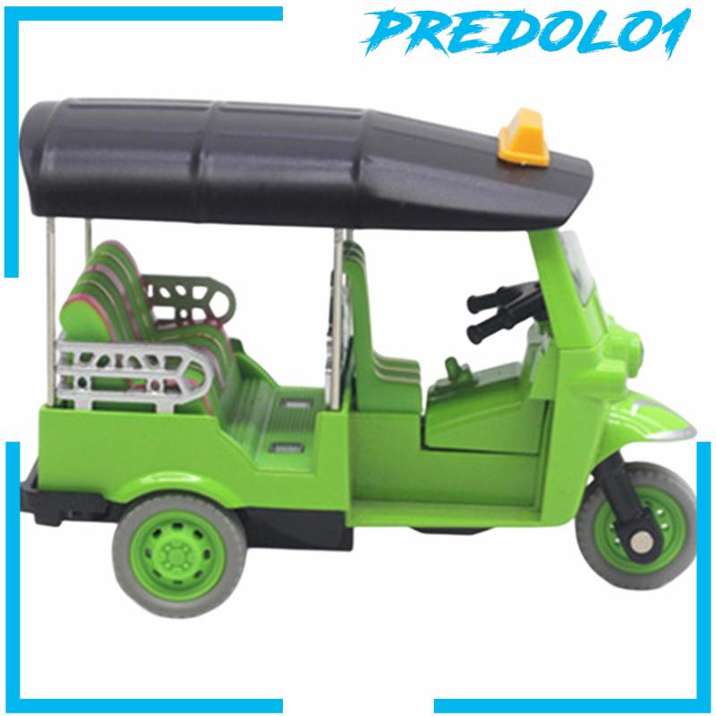 Predolo1 Miniatur Diecast Mobil Tricycle Thailand Bahan Alloy Warna Merah