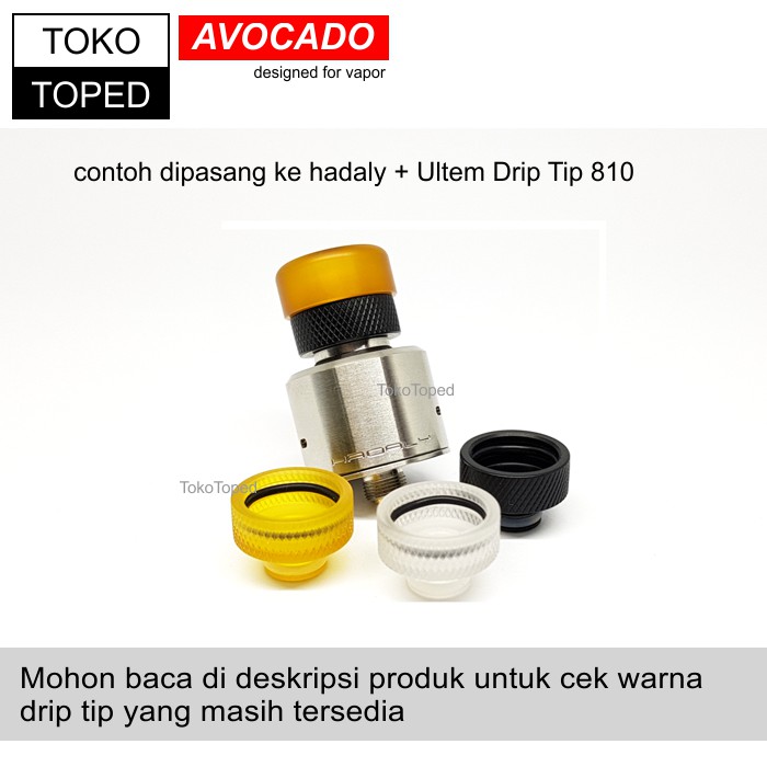 Authentic Avocado 510 To 810 Drip Tip Adapter | heat sink driptip