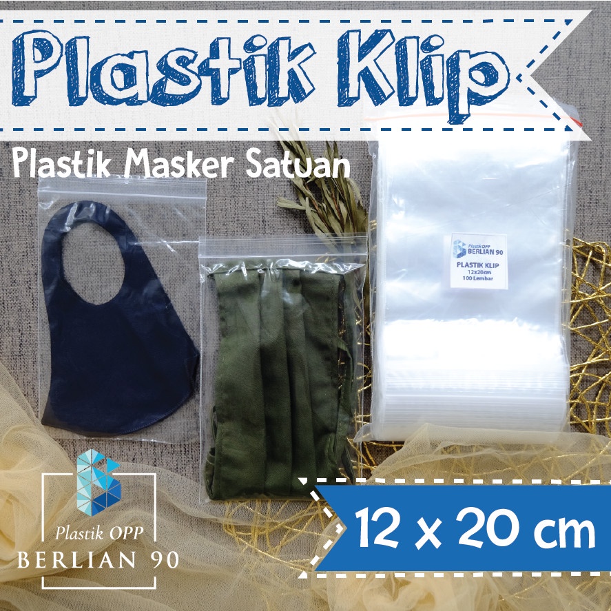Plastik Ziplock 12x20 Plastik Klip Plastik Masker