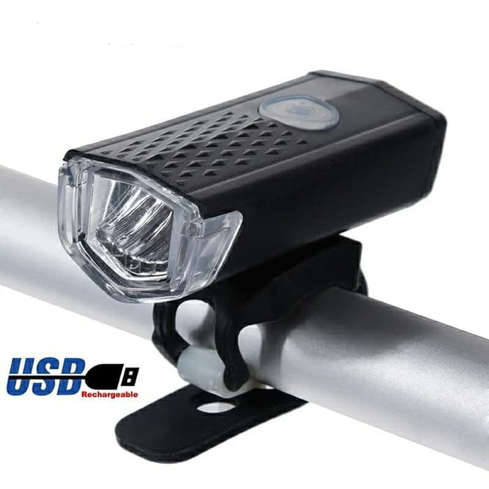 Lampu Sepeda USB Charge Raypal 300 Lumens Headlight, Lampu Hias Sepeda, Lampu Depan Belakang Sepeda